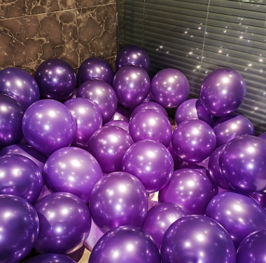 95PCS pieces metal balloon Gold Silver Chrome Ballon Wedding Decoration white black Macaron Birthday Party Supplies