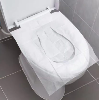 100PCS Disposable Toilet Seat Cover Portable Travel Camping Hotel Bathroom Degradable Waterproof Toilet Mat Accessories