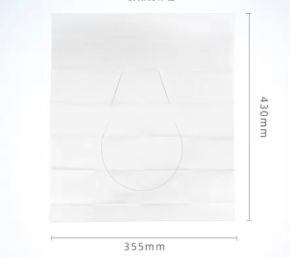 100PCS Disposable Toilet Seat Cover Portable Travel Camping Hotel Bathroom Degradable Waterproof Toilet Mat Accessories
