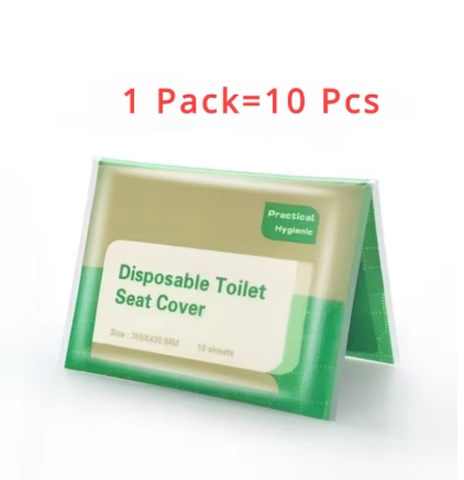 100PCS Disposable Toilet Seat Cover Portable Travel Camping Hotel Bathroom Degradable Waterproof Toilet Mat Accessories