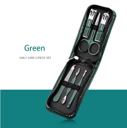 Professional 7/10/12/18 Piece Nail Care Kit Stainless Steel Manicure & Pedicure Set Nail Clipper Set with Travel Case