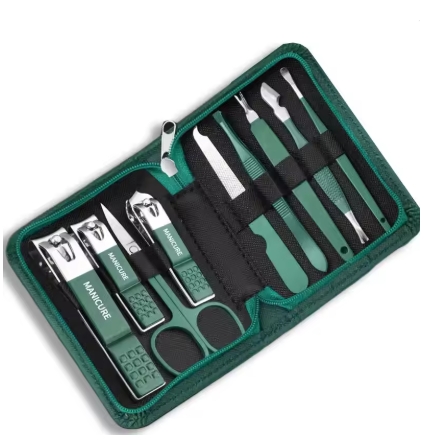 Professional 7/10/12/18 Piece Nail Care Kit Stainless Steel Manicure & Pedicure Set Nail Clipper Set with Travel Case