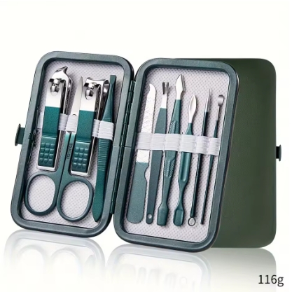 Professional 7/10/12/18 Piece Nail Care Kit Stainless Steel Manicure & Pedicure Set Nail Clipper Set with Travel Case