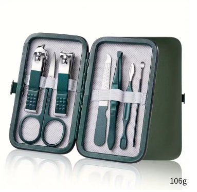 Professional 7/10/12/18 Piece Nail Care Kit Stainless Steel Manicure & Pedicure Set Nail Clipper Set with Travel Case