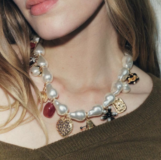 Fashion Imitation Pearls Choker Necklace for Women Banquet Party Jewelry Neck Accessories