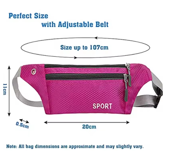 Men Women Sport Waist Pack Fanny Pack Crossbody Wallet Belt Travel Running Bag Fashion Sport Waist Bag Pouch Sports Fanny Bag