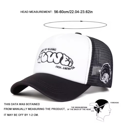 Unisex EVERYONE IS GOING Letter Embroidery Baseball Net Caps Adjustable Casual Hats Spring and Summer Outdoor Sunscreen Hat
