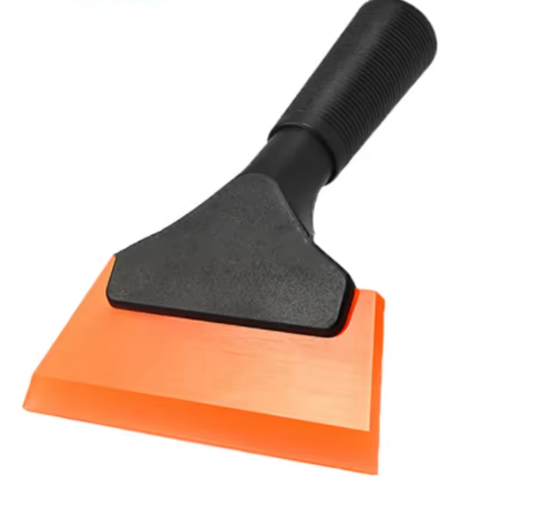 1PCS Multifunctional Automotive Window Film Scraper Tool Kit with Soft Silicone Blade, Car Glass Cleaner Water Wiper