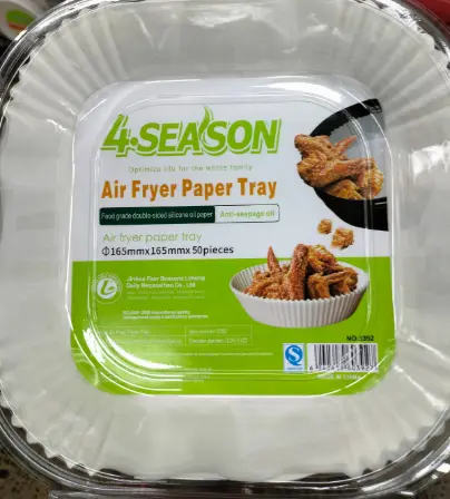 Air Fryer Paper Liners Disposable Non-Stick Parchment Sheet Oil Baking Paper for Air Fryer Barbecue Plate Food Oven Baking Paper