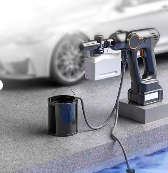 *Wireless Car Wash Spray Gun Machine With 2 Portable Lithium Battery* *(96Vh Lithium-ion Batteries)*