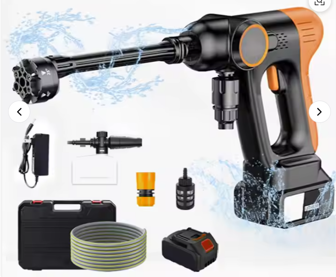 *Wireless Car Wash Spray Gun Machine With 2 Portable Lithium Battery* *(96Vh Lithium-ion Batteries)*