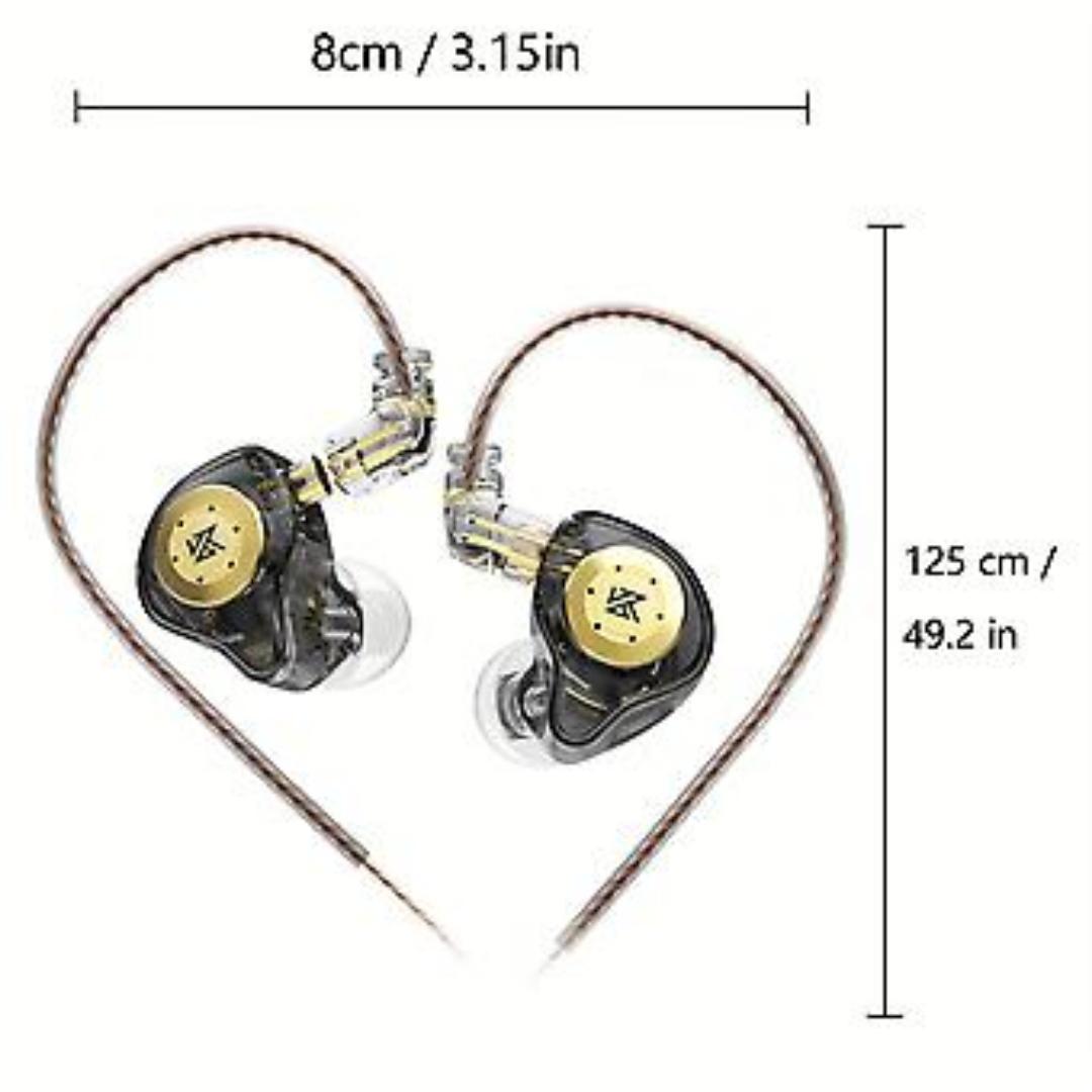 Kz Edx Pro In Ear Monitor Headphones Wired Iem Earphones Dual Dd Hifi Stereo Sound Earphones Noise Cancelling Earbuds