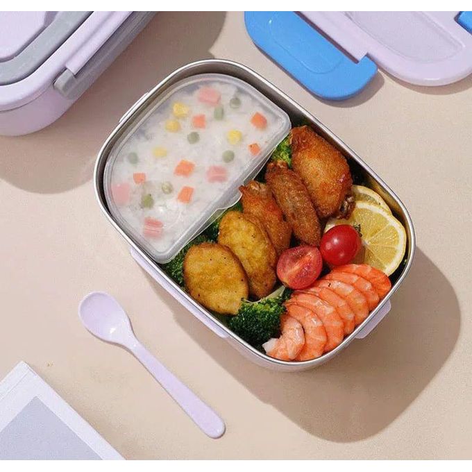 ✨🤑🎇STOCK PROMOTION🤑🎇✨.Electric Portable Heat Lunch Box Food Warmer With Partition/.Rated voltage: 110V 
Power:40W 
Lunch Box Capacity:1L 
Overall Size: 9.3" x 6.6" x 4.2"