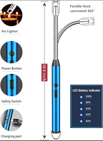 🤸‍♀️🤸‍♀️Back in stock‼

🌟🌟USB Charged Arc BBQ Lighter