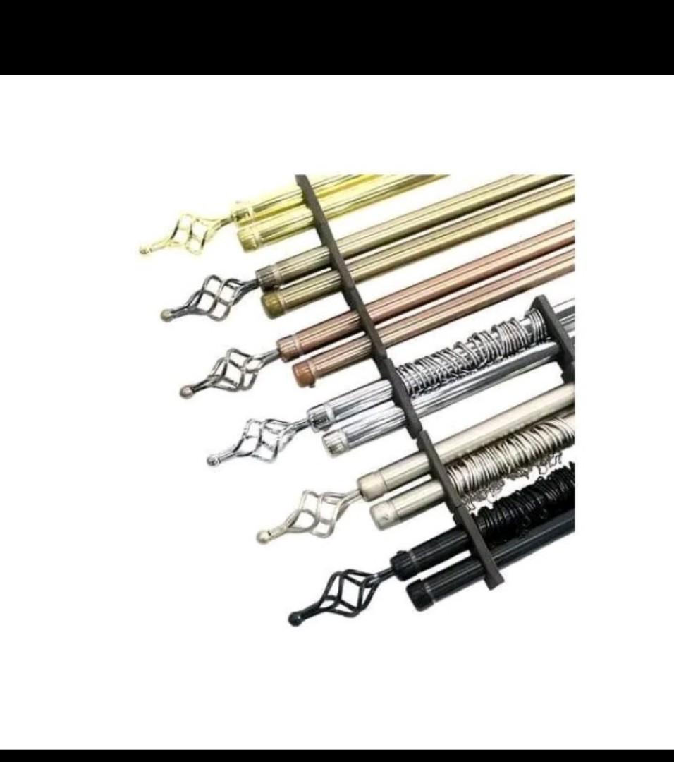 2m, 3m, 4m Premium Adjustable Curtain Rods – Single & Double Options for All Window Sizes
