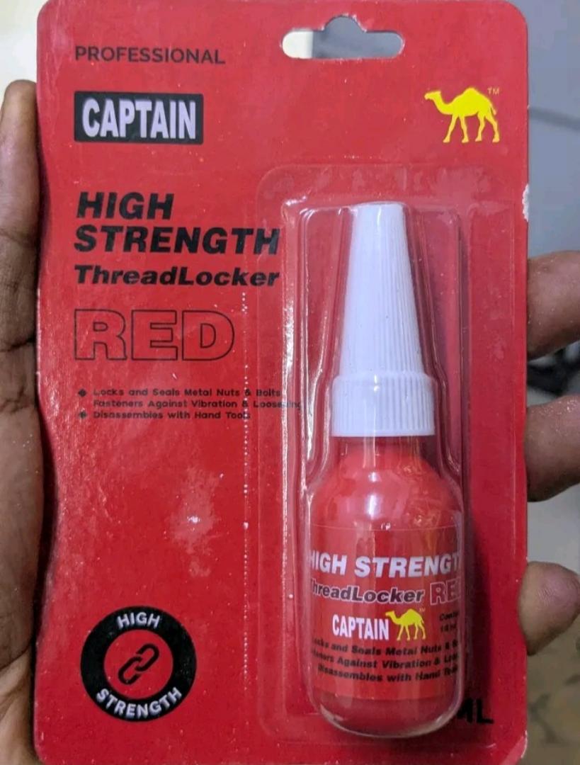 Thread Lock Glue for Nuts, Bolts, & Fasteners, Medium Strength Screw Glue to Prevent Loosening & Corrosion