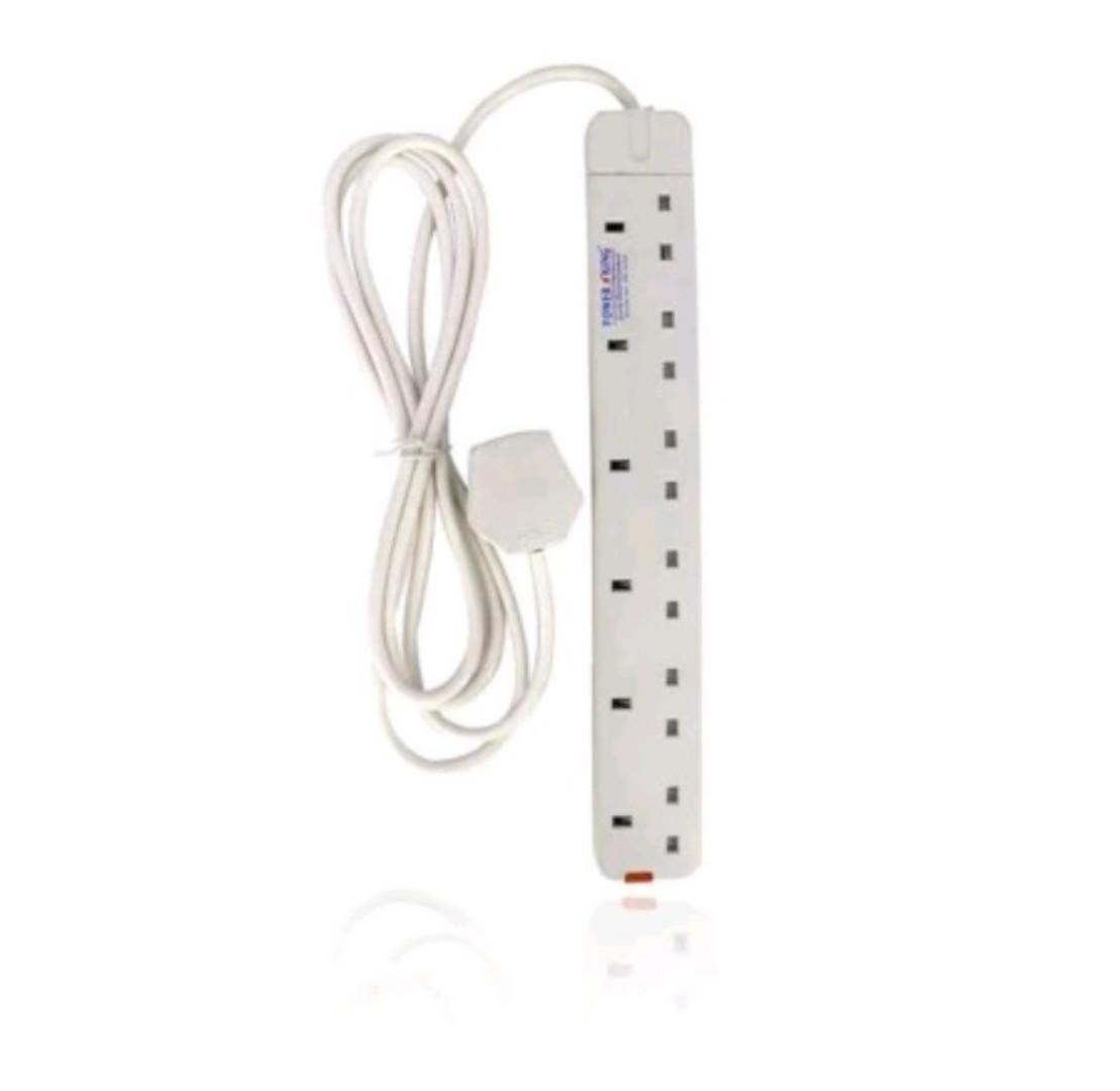 Power King or RK Trust Heavy Duty Power Socket Extension Cable Charging Outlet