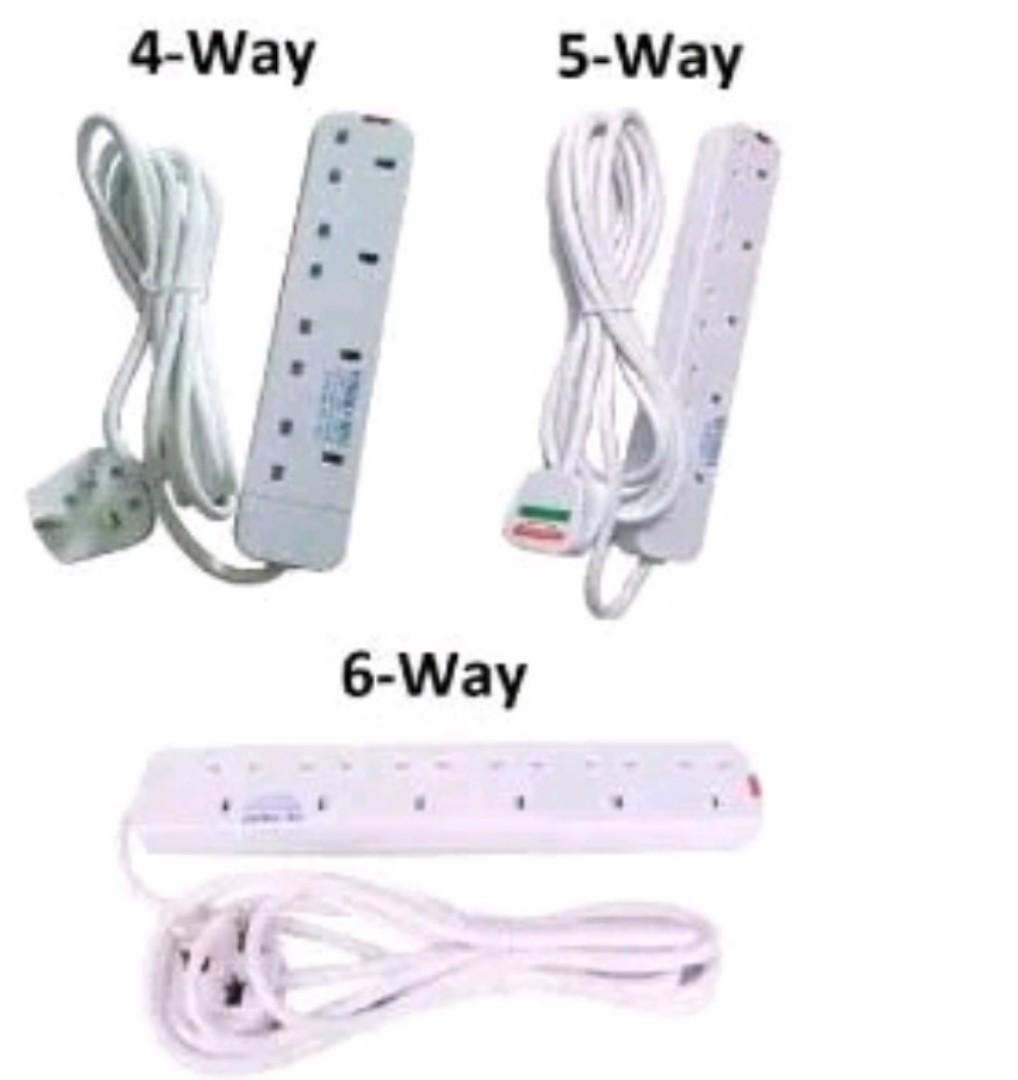 Power King or RK Trust Heavy Duty Power Socket Extension Cable Charging Outlet