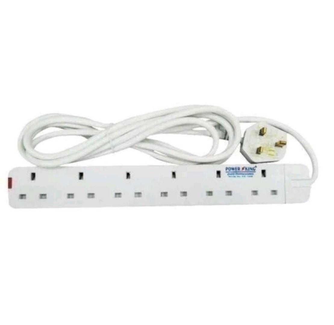 Power King or RK Trust Heavy Duty Power Socket Extension Cable Charging Outlet