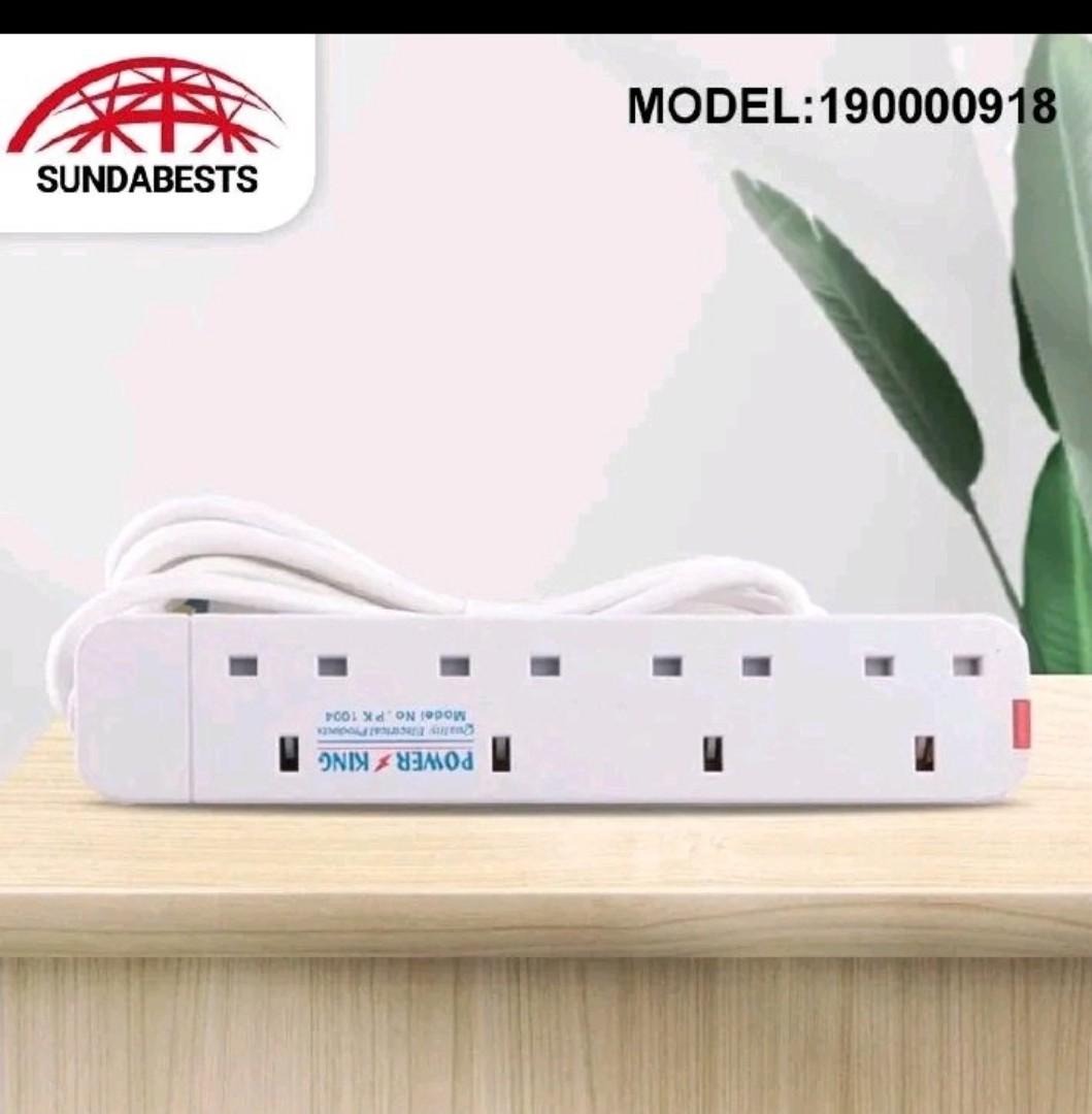 Power King or RK Trust Heavy Duty Power Socket Extension Cable Charging Outlet