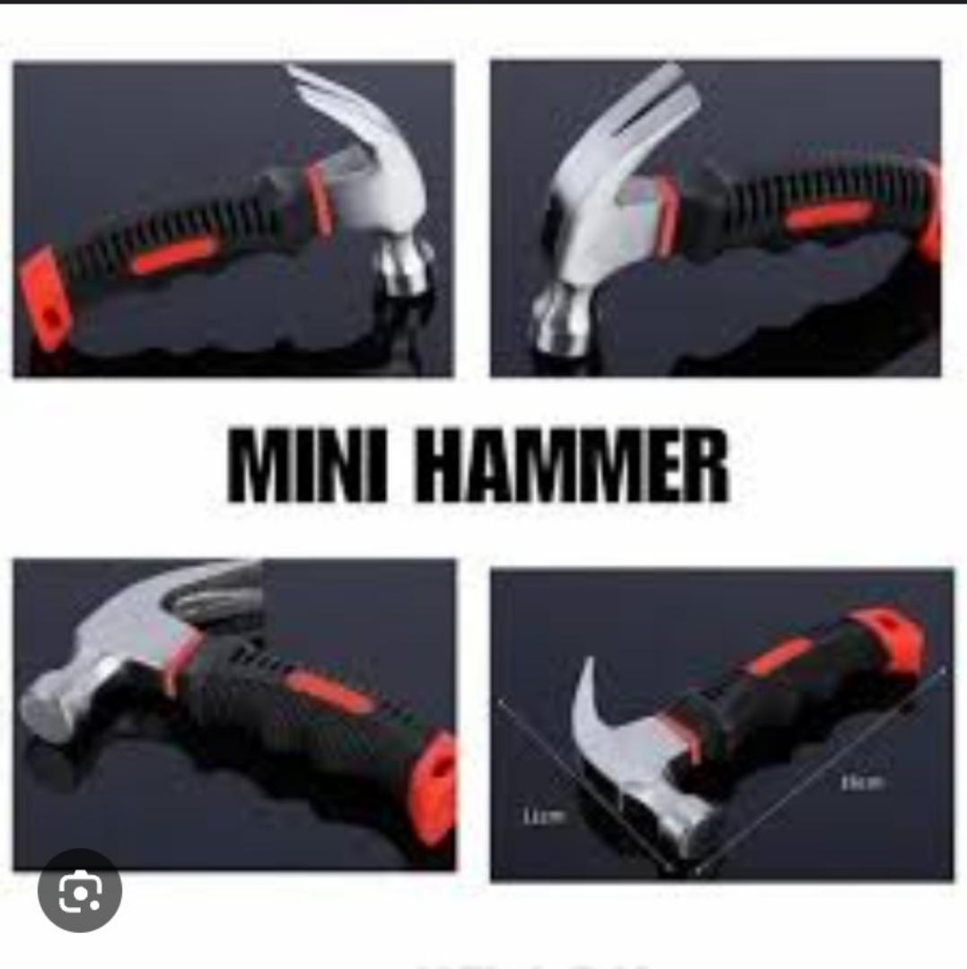 Small Strong Mini Claw Hammer – Perfect for your home DIY needs! Tough metal head, comfy anti-slip grip, and compact size. A must-have tool for every fundi .