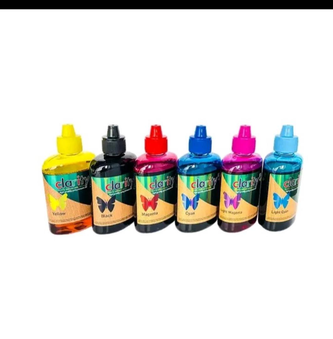 Clarity 100ml Epson Ink 6-Pack – Premium Refill Bottles for High-Quality Printing