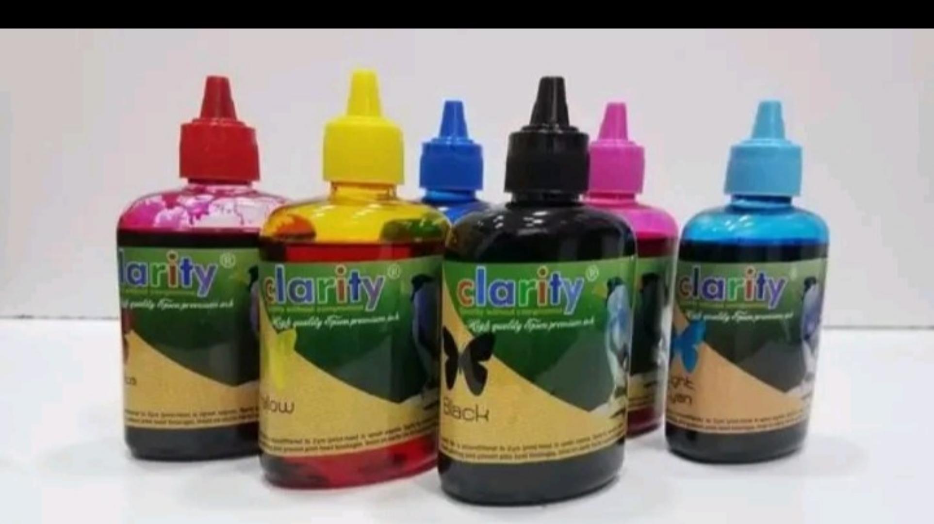 Clarity 100ml Epson Ink 6-Pack – Premium Refill Bottles for High-Quality Printing