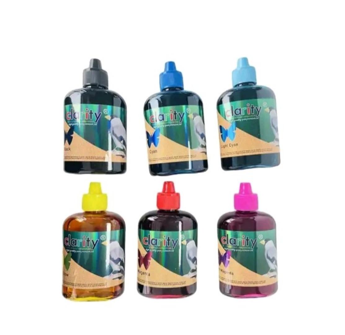 Clarity 100ml Epson Ink 6-Pack – Premium Refill Bottles for High-Quality Printing