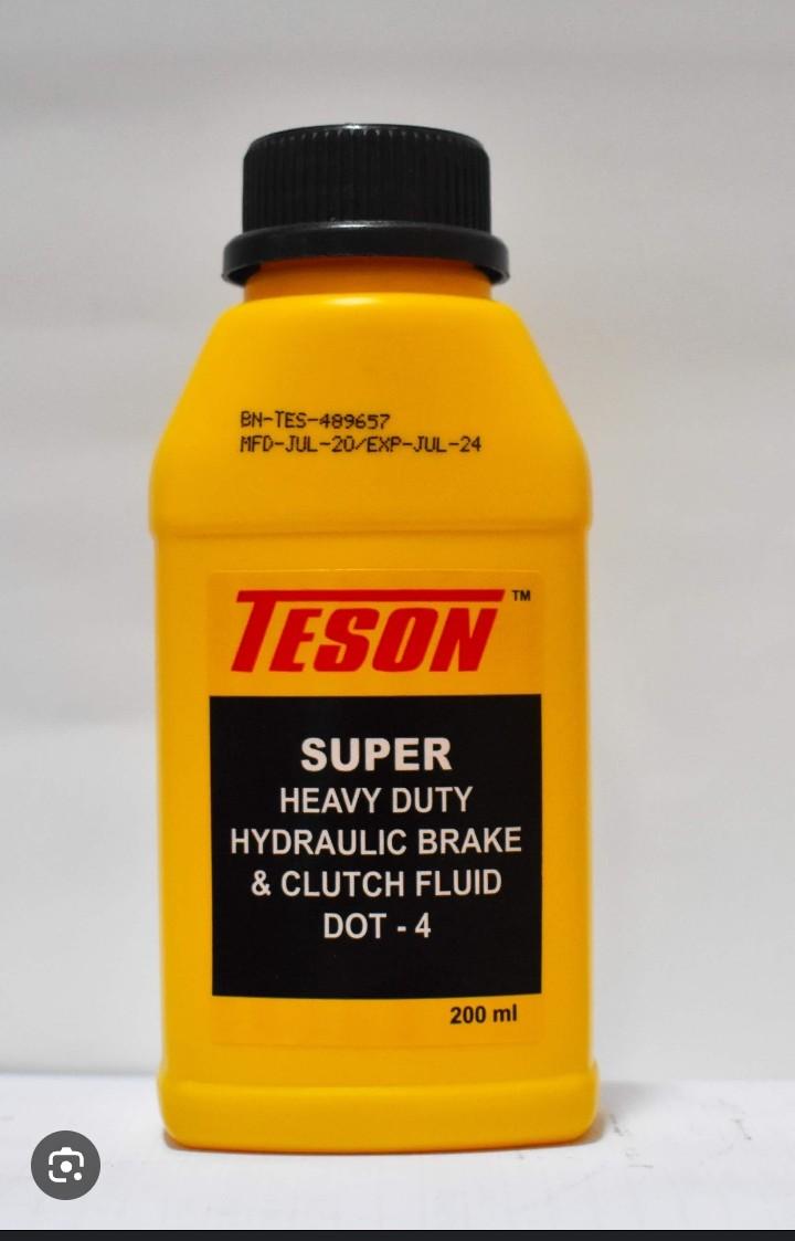 TESON Super Heavy Duty Hydraulic Brake & Clutch Fluid DOT-4. (200ML)
