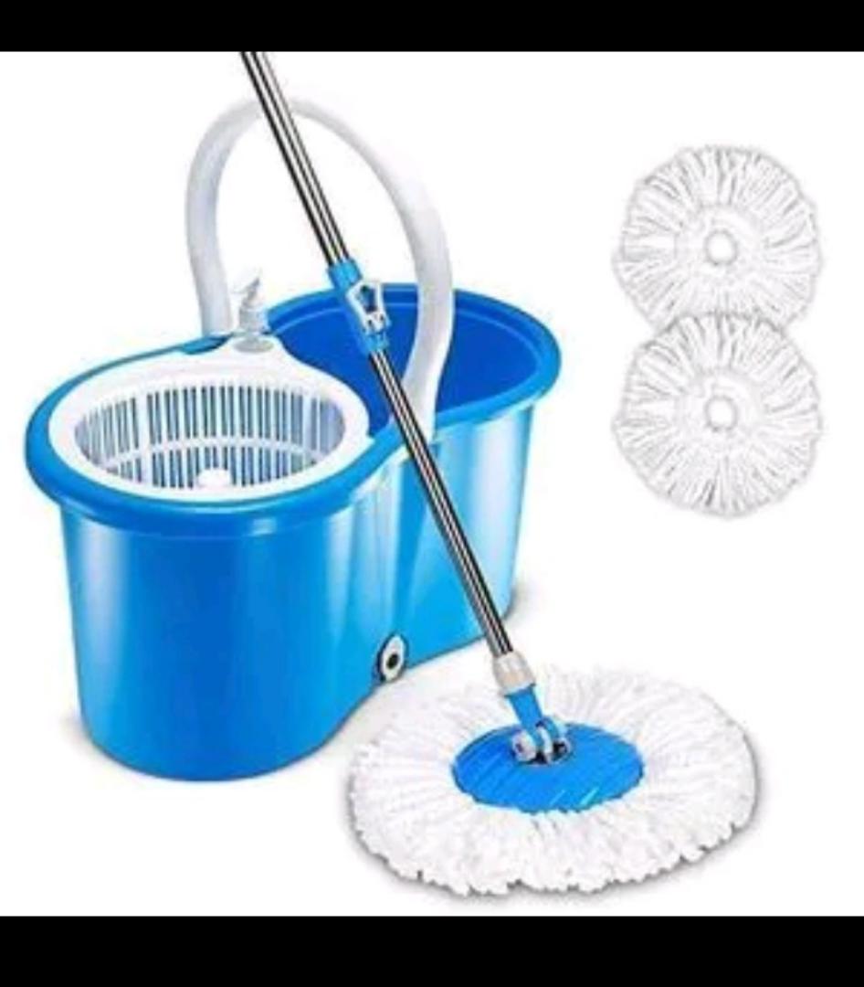 SPINNING MOP CLEANING MOP EASY TO USE SELF-DRYING MOP 360° SPINNING MICROFIBER MOP FOR FASTER, TIRELESS AND EASY CLEANING FLOOR WASHING WITH BUCKET AND ADJUSTABLE HEIGHT OF THE MOB.