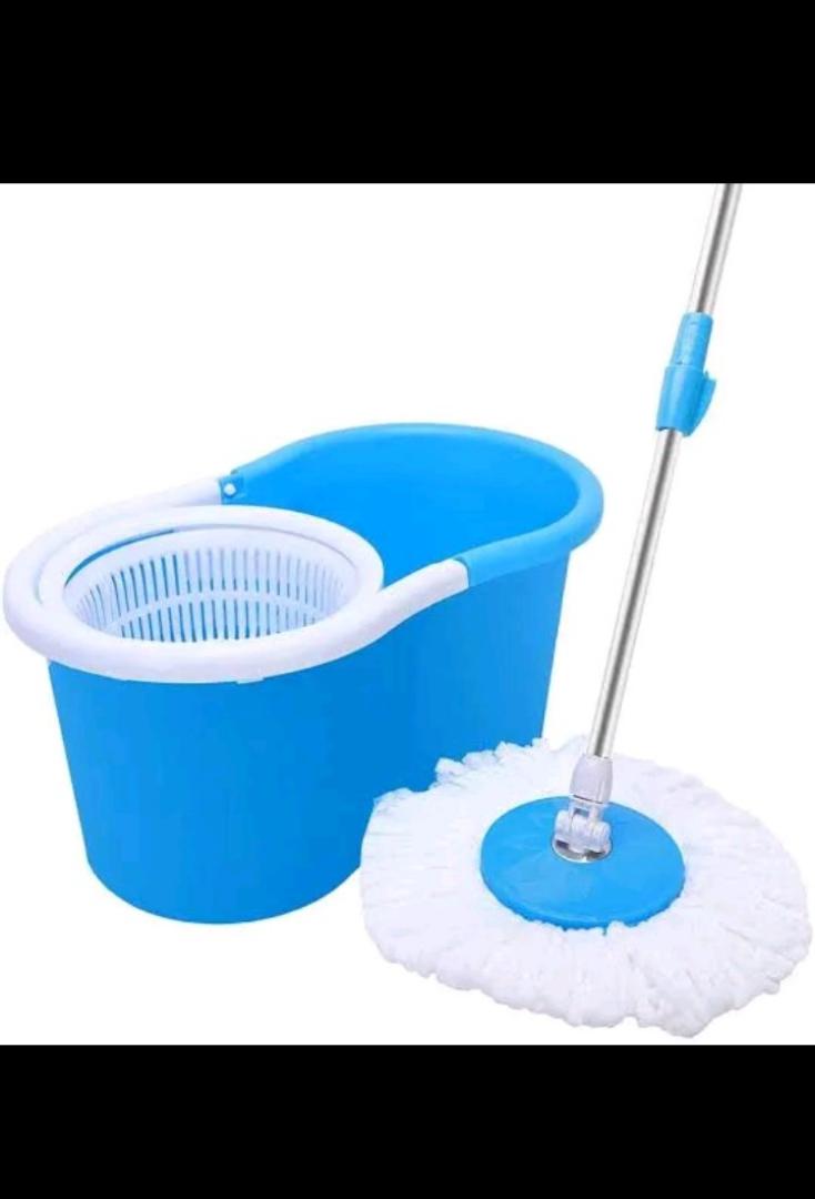 SPINNING MOP CLEANING MOP EASY TO USE SELF-DRYING MOP 360° SPINNING MICROFIBER MOP FOR FASTER, TIRELESS AND EASY CLEANING FLOOR WASHING WITH BUCKET AND ADJUSTABLE HEIGHT OF THE MOB.