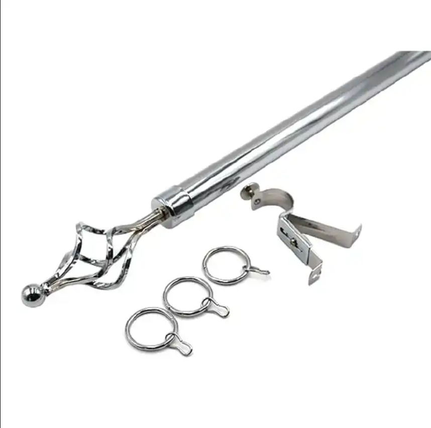 Premium Adjustable  Curtain Rods – Single & Double Options for All Window Sizes 2M ,3M, 4M