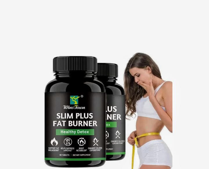 SLIM PLUS FAT BURNER Healthy Detox Dietary Supplements that helps support fat breakdown, suppress appetite, boost metabolism and enhance calorie expenditure-Results start showing in 7days