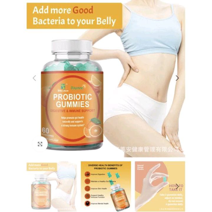 Probiotic Gummies Support for Digestive Health, Gut Balance, and Immune Function. tasty and convenient way to maintain a healthy digestive system and improve overall well-being.