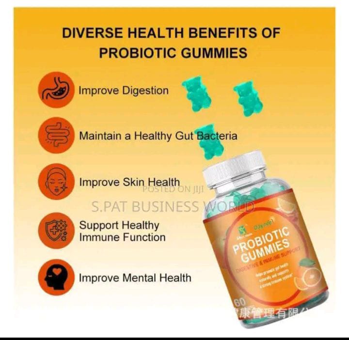 Probiotic Gummies Support for Digestive Health, Gut Balance, and Immune Function. tasty and convenient way to maintain a healthy digestive system and improve overall well-being.