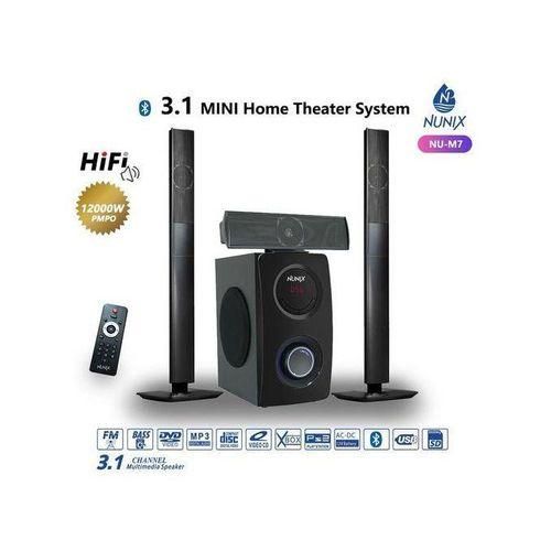 Nunix 3.1 MINI Home Theater System M7 Heavy Music System With Remote Control + Bluetooth 12000 Watts Deep Base