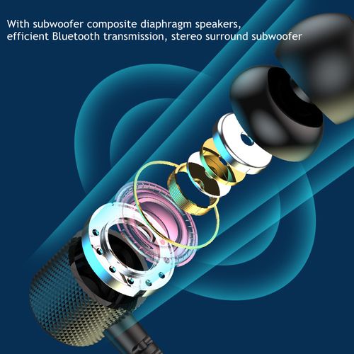 G01 Bluetooth Neckband Sport Earbuds – Wireless Stereo Sound, Sweatproof Design & All-Day Comfort