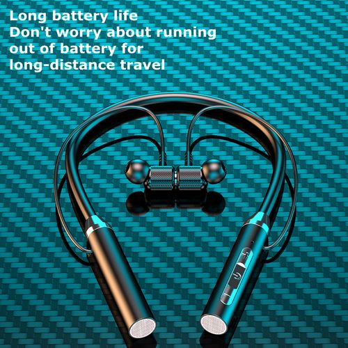 G01 Bluetooth Neckband Sport Earbuds – Wireless Stereo Sound, Sweatproof Design & All-Day Comfort