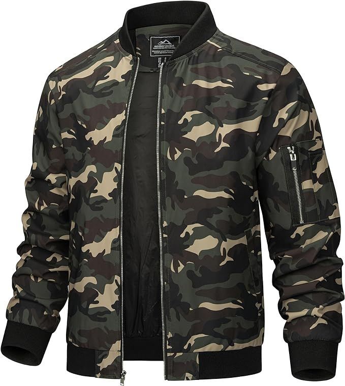 camouflage bomber jacket