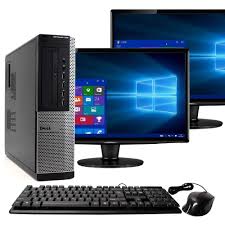 Dell 790 Desktop Computer SFF Core i3 8GB Ram (Memory)  500GB HDD,17 LCD  monitor, keyboard,Mice Windows 10 PC Complete set for Office,Home or Schools.