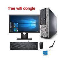 Dell 790 Desktop Computer SFF Core i5 8GB Ram (Memory)  500GB HDD,17 LCD  monitor, keyboard,Mice Windows 10 PC Complete set for Office,Home or Schools with free wifi dongle.