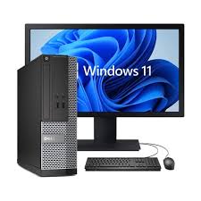 Dell OptiPlex 7010 Business Desktop – Intel Quad-Core i5-3470 3.2GHz, 16GB RAM, 1TB HDD, USB 3.0, DVD-RW, Windows 11 Pro, 19 Monitor ( COMPLETE SET) Free WIFI Dongo Suitable for Business Office