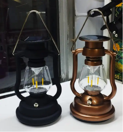 Solar Small Lantern: A versatile and portable lantern powered by solar energy, USB charging, and a hand crank for reliable lighting in any situation.