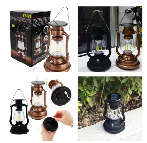 Solar Small Lantern: A versatile and portable lantern powered by solar energy, USB charging, and a hand crank for reliable lighting in any situation.