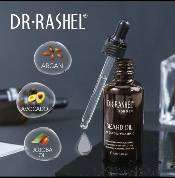 Dr. Rashel Fast Growth Beard Oil (Argan Oil+ Vitamin E)