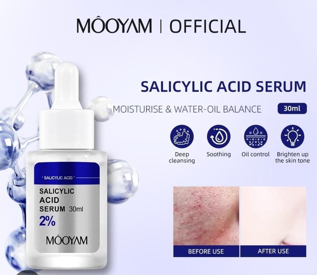 MOOYAM SALICYLIC ACID 2% SERUM MOISTURIZER AND WATER-OIL BALANCE