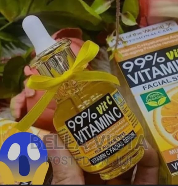 Fruit Of The Wokali 99% Vitamin C Facial Serum For Dark Spots Anti-aging Freckle Removing Lines Minimize Existing Wrinkles Multi-Function Essence Anti-Aging Serum Cream and Moisturizer