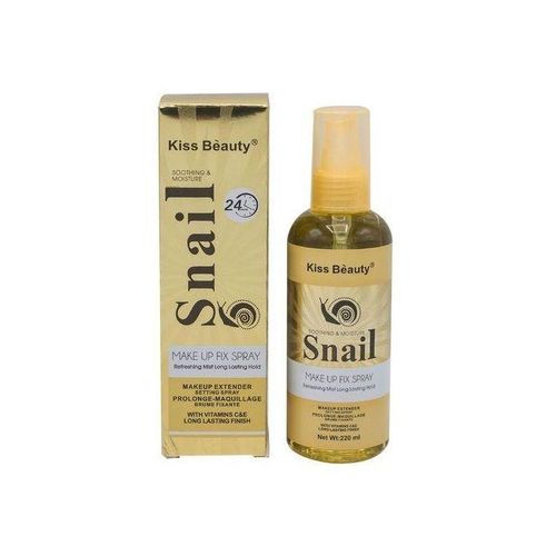 Kiss Beauty Snail Make Up Fix Spray Setting Spray Long Lasting  220ml Long-lasting makeup hold dewy finish control shine and reduce the appearance of pores