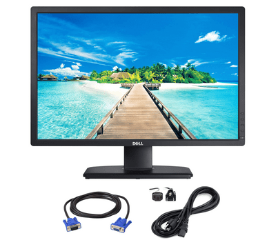 DELL ULTRASHARP U2412M 24-Inch  Refurbished Monitor Full HD 1920x1200 IPS Panel Wide Viewing Angle Adjustable Stand Display Port  DVI VGA  4 USB Hubs ports  Energy Efficient Refurbished desktop