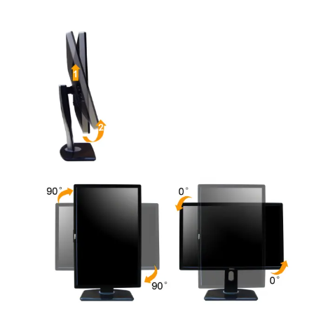 DELL ULTRASHARP U2412M 24-Inch  Refurbished Monitor Full HD 1920x1200 IPS Panel Wide Viewing Angle Adjustable Stand Display Port  DVI VGA  4 USB Hubs ports  Energy Efficient Refurbished desktop